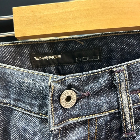 Energie Gold Y2K Distressed Straight Jeans Made in Italy | Size W31 - Picture 2 of 5